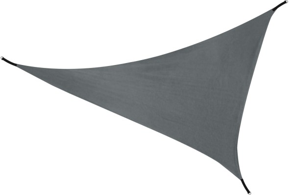 Kynast Sonnensegel Dreieck 5 m Grau inkl. Tasche 50+ UV Schutz