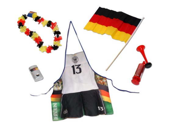 Deutschland Fan-Set 5 tlg. Party Fussball Fußball Olypia