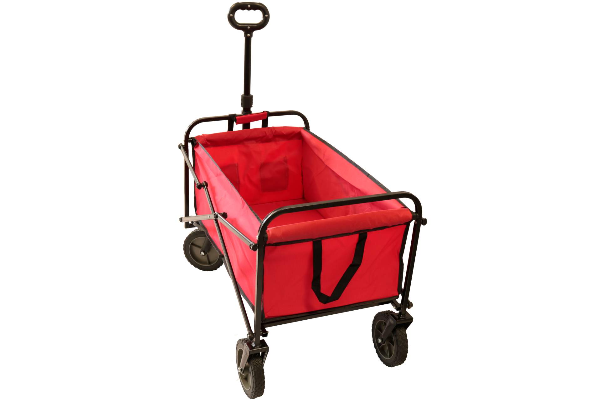Transportwagen Bollerwagen Handwagen rot faltbar 83 x 53 cm, Spielzeug für  draußen, Spielwaren